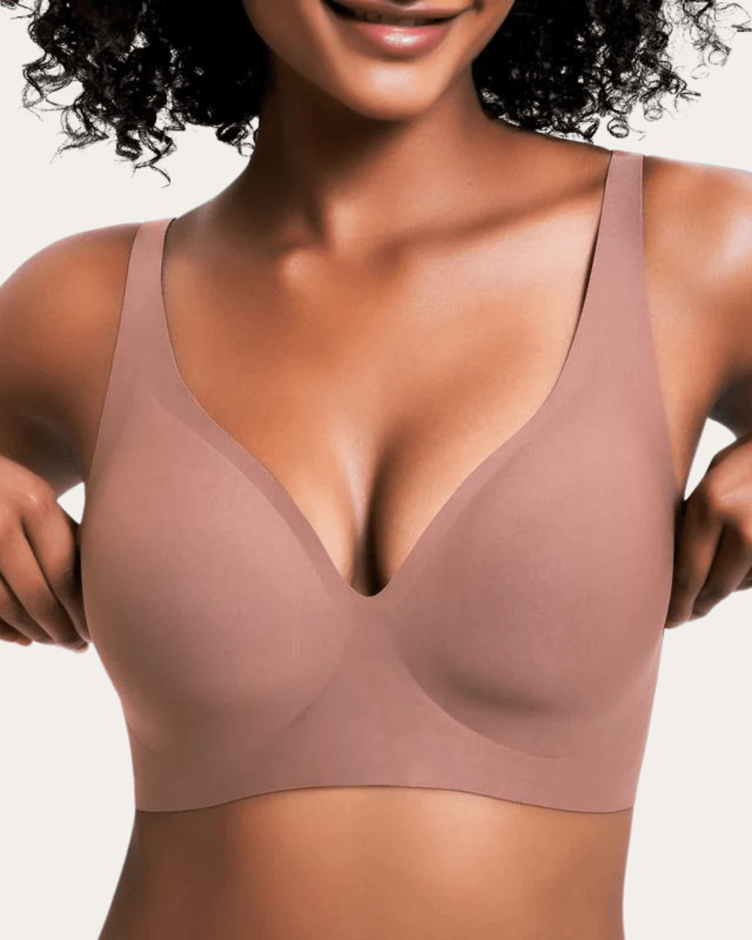 Draadloze comfort-bh met 3D-cups voor natuurlijke ondersteuning en draagcomfort de hele dag