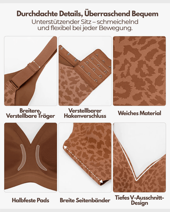 Draadloze comfort-bh met 3D-cups voor natuurlijke ondersteuning en draagcomfort de hele dag