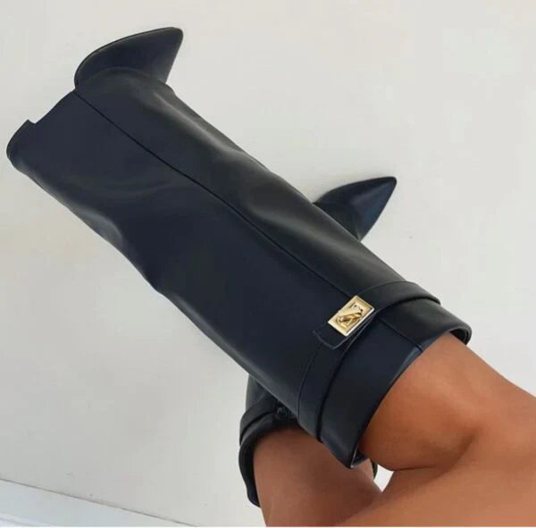Elegante Dameslaarzen met Gespdetail