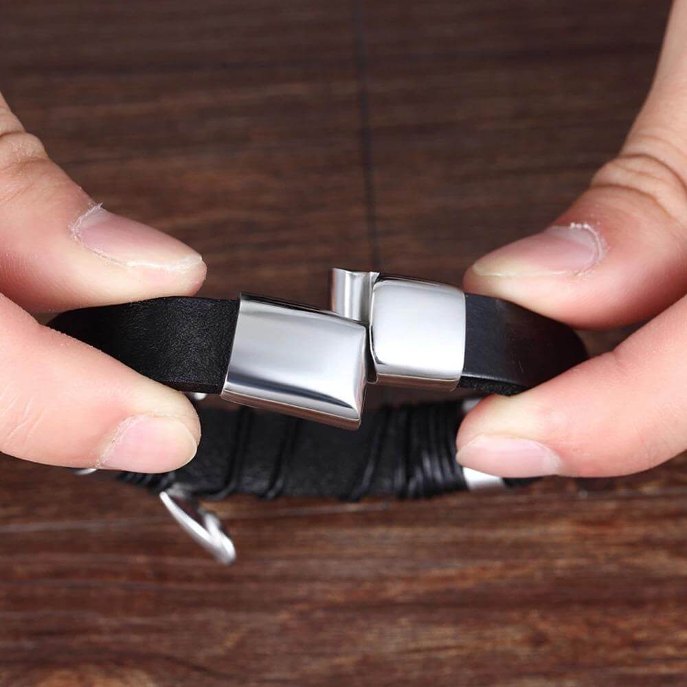Leren Armband voor Mannen - Tijdloos en Stijlvol Accessoire