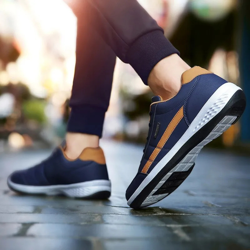 Sneakers Heren - Leer en orthopedisch - Renzo