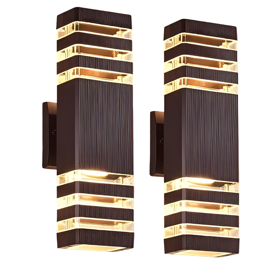 LED-buitenwandlamp – moderne op- en neerwaartse verlichting | Weerbestendig