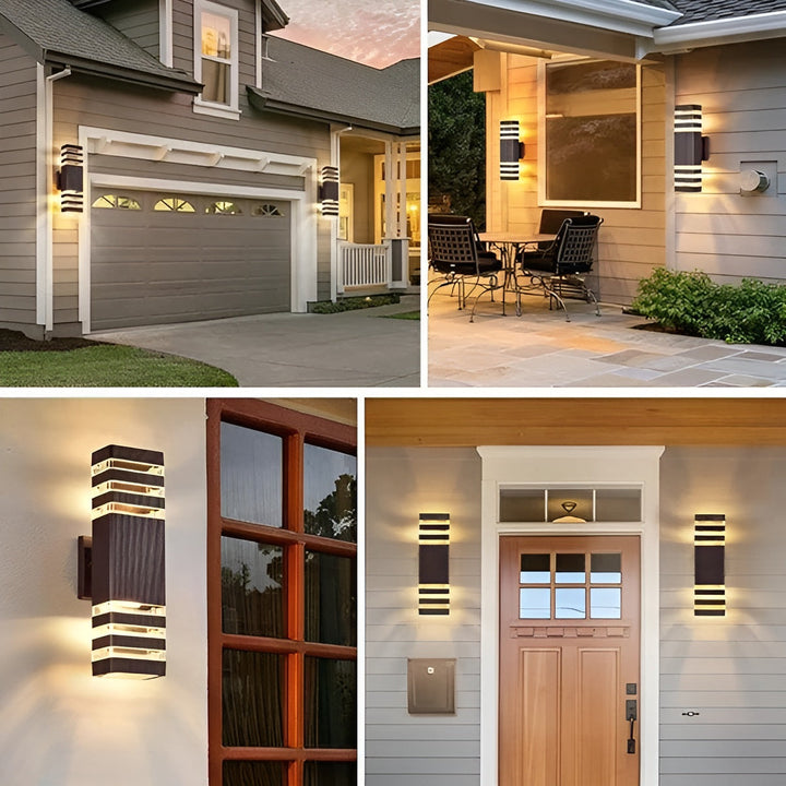 LED-buitenwandlamp – moderne op- en neerwaartse verlichting | Weerbestendig