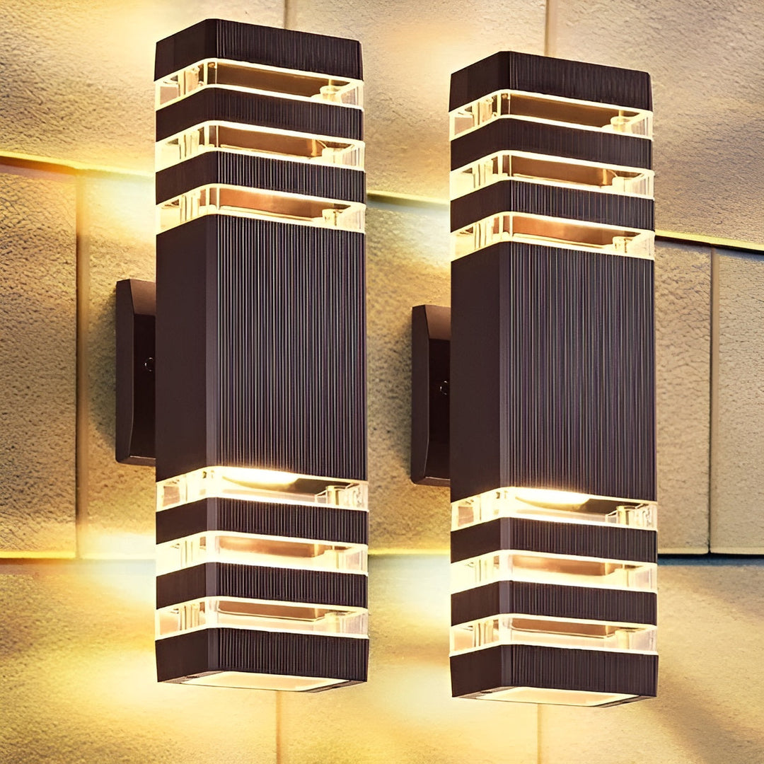 LED-buitenwandlamp – moderne op- en neerwaartse verlichting | Weerbestendig