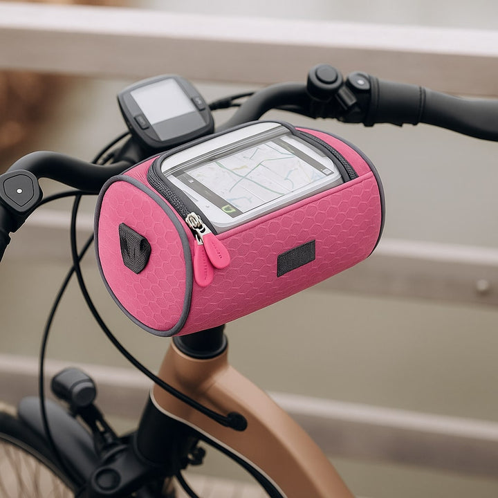 Fietsstuurtas met vak voor touchscreen-telefoon