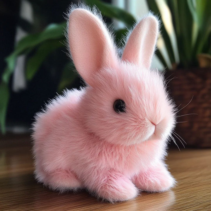 Realistische konijnenknuffel, zacht interactief dier voor kinderen