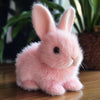 Realistische konijnenknuffel, zacht interactief dier voor kinderen