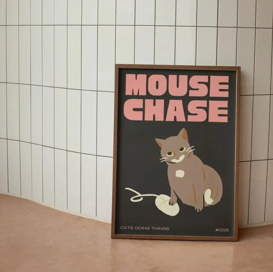 Moderne zwarte kat wanddecoratie voor in huis