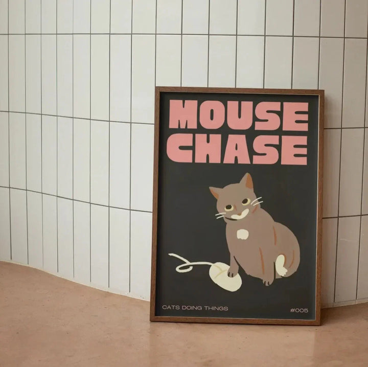 Moderne zwarte kat wanddecoratie voor in huis