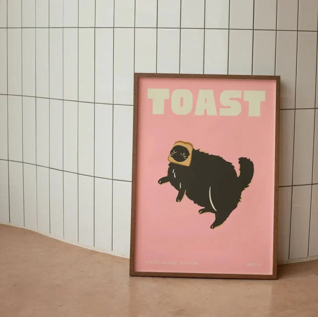 Moderne zwarte kat wanddecoratie voor in huis