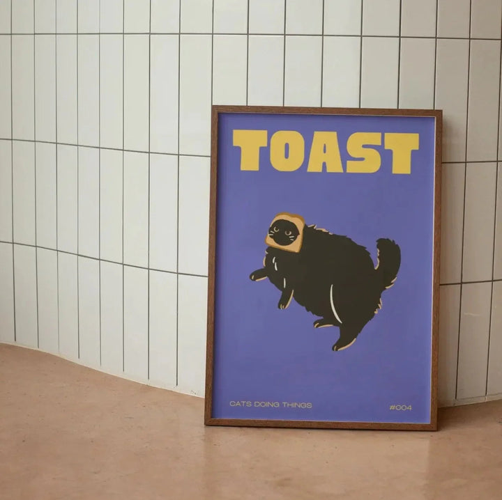 Moderne zwarte kat wanddecoratie voor in huis