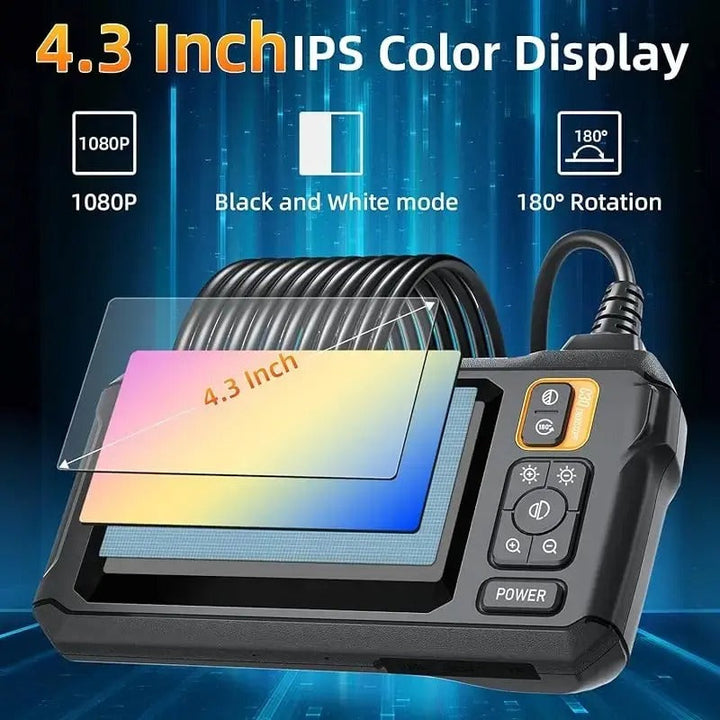 Industriële inspectiecamera endoscoop – 1080P HD met 4,3 inch scherm en verstelbare lens