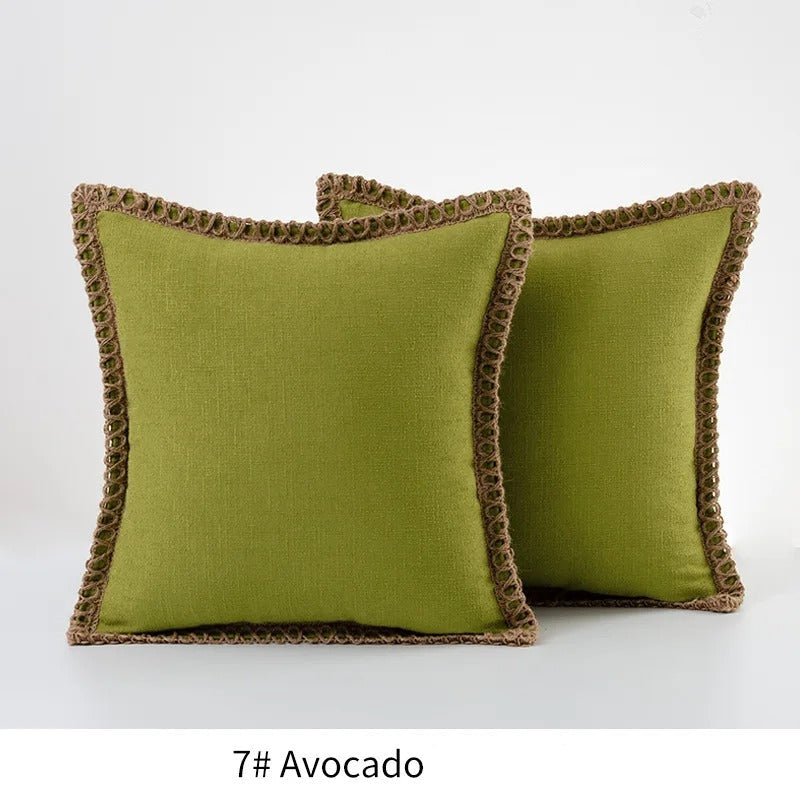 Vierkante kussenhoes klassiek grijs en rood decoratieve stijl