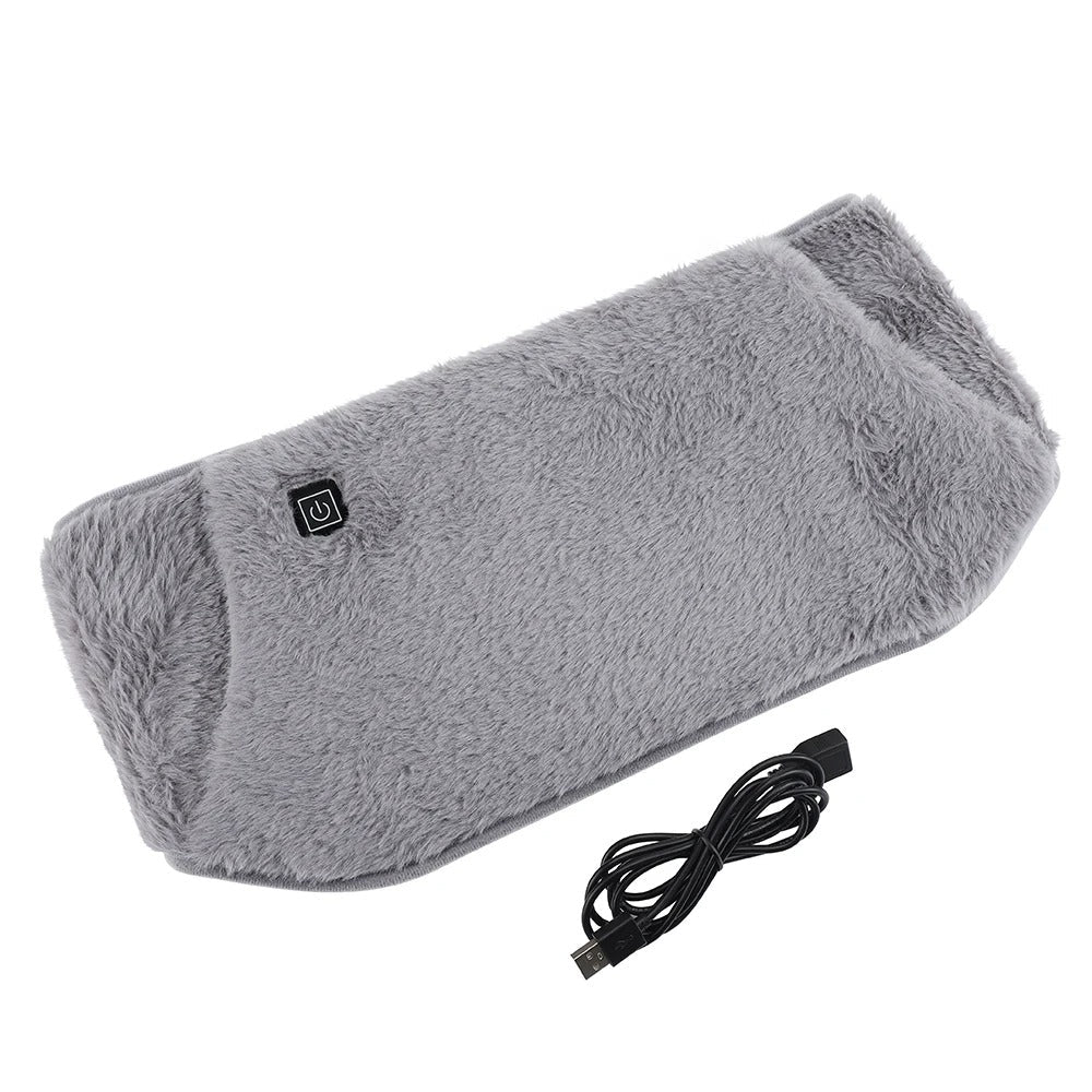 Oplaadbare hand- en heupwarmer van zacht fluweel