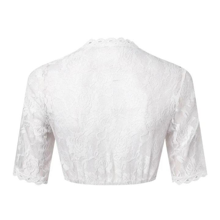 Witte dirndlblouse voor dames voor het Oktoberfest