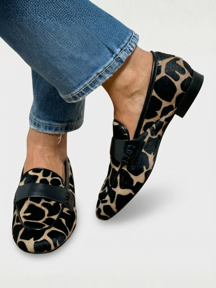 Chique Loafers met Dierenprint voor Dames