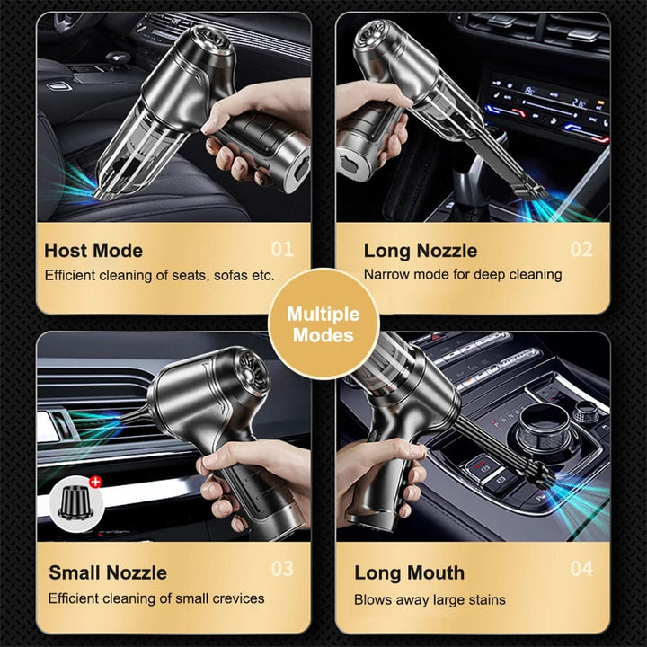 Handstofzuiger voor in de auto, krachtig en compact autoreinigingsapparaat