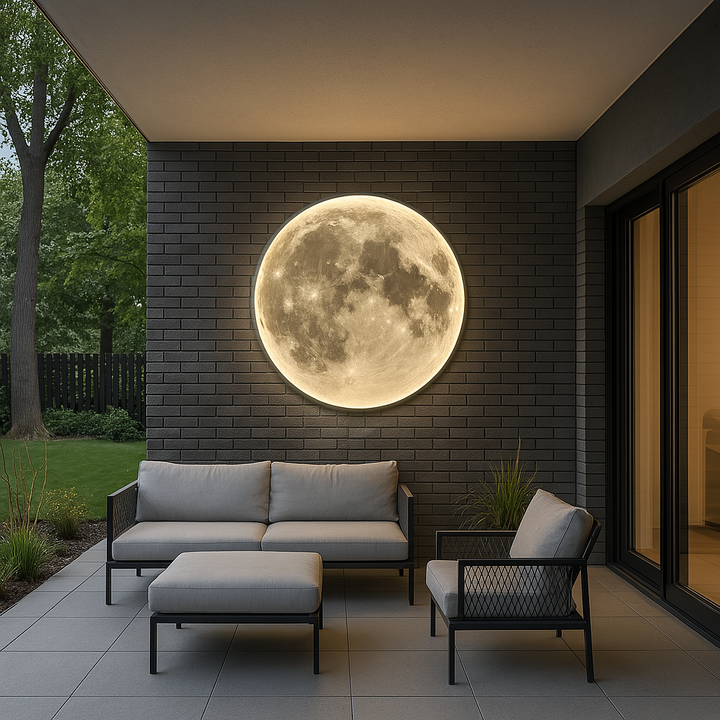Lunara Maan Wandlamp Toont Realistische Kraterdetails en een Zacht LED-licht