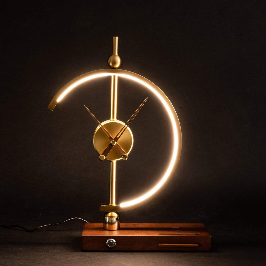 AuraTijd™ | Luxe Lamp-Klok en Oplader