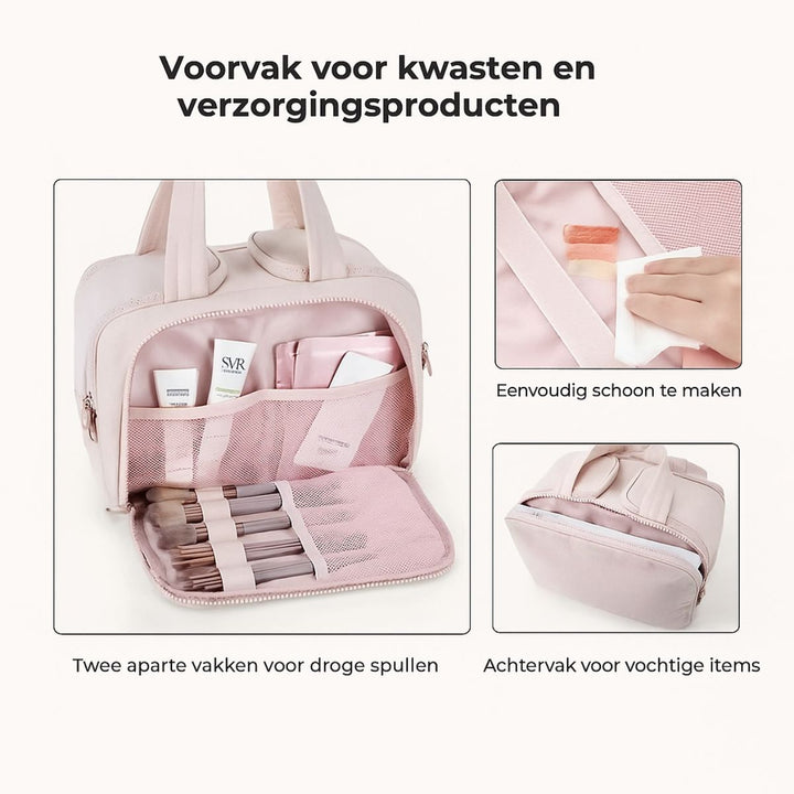 Slimme toilettas - Licht inpakken, fris aankomen