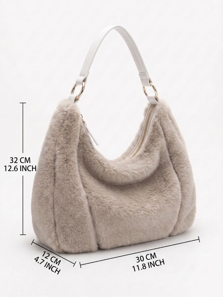 Nepbont Hobo Tas voor Dames met Rits