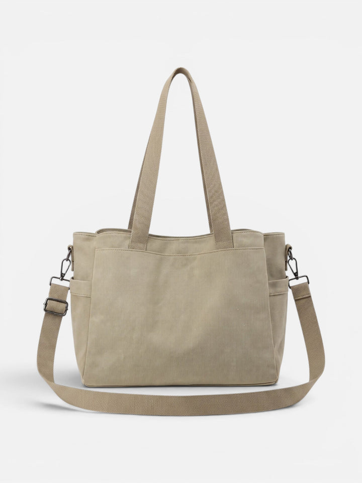 Canvas Shopper voor Dames met Afneembare Schouderband