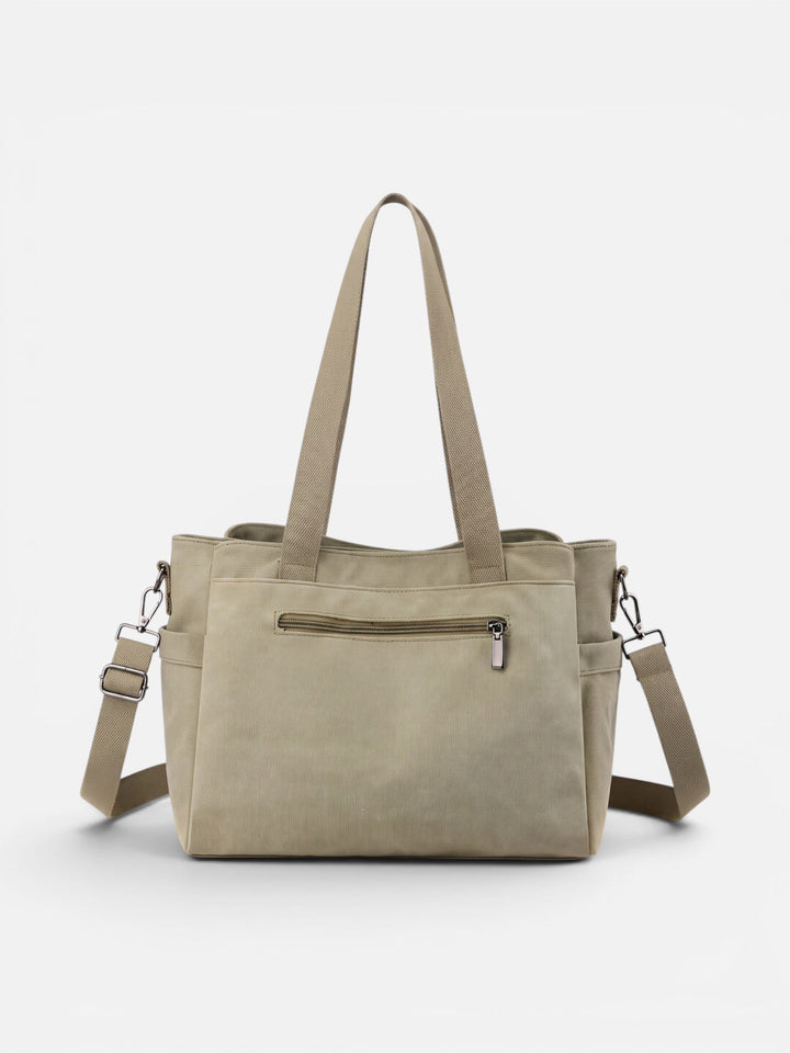 Canvas Shopper voor Dames met Afneembare Schouderband