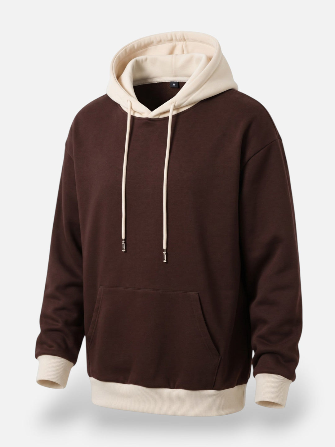 Tweekleurige Hoodie voor Heren met Trekkoord