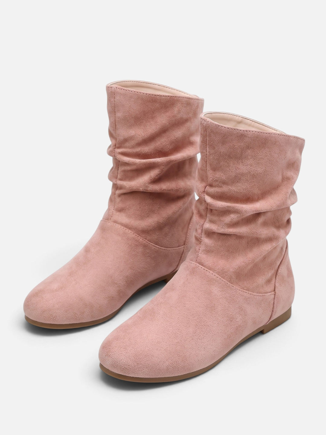 Imitatiesuède Slouchy Laarzen voor Dames tot Halverwege de Kuit