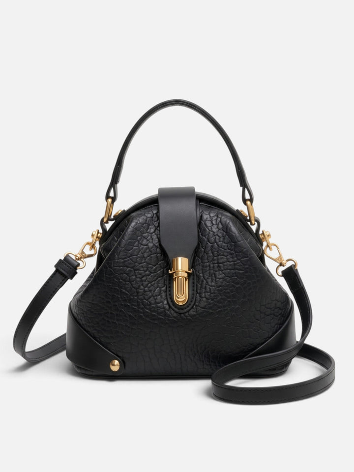 Tweekleurige Crossbody Tas voor Dames van Imitatieleer met Sluiting