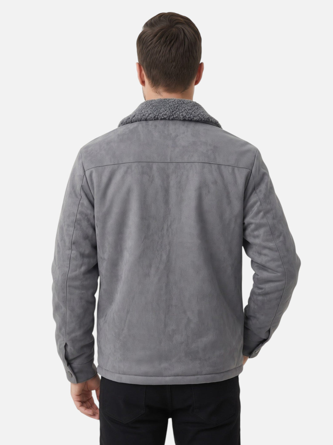 Jas in Suèdelook voor Heren met Sherpa Voering