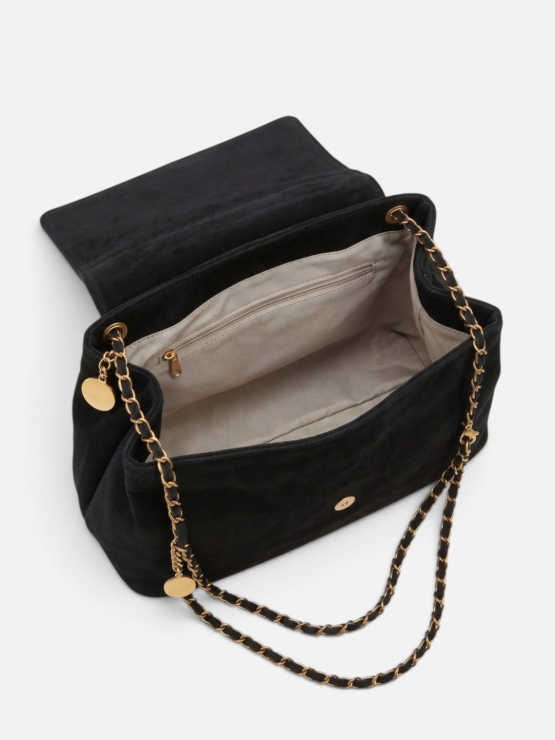 Imitatiesuède Schoudertas voor Dames met Ketting