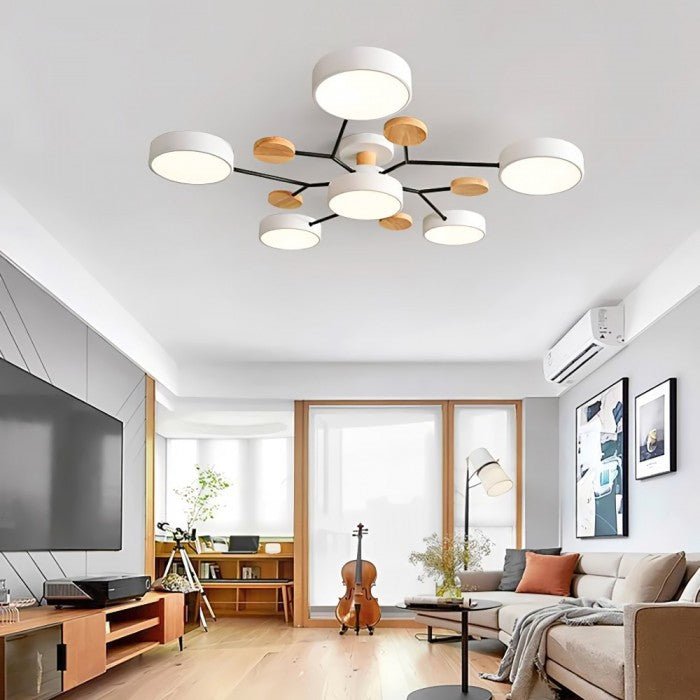 Scandinavische Plafondlamp – Vertakt Design, Elegant en Duurzaam met LED-technologie