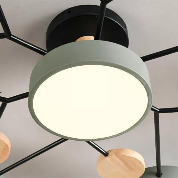 Scandinavische Plafondlamp – Vertakt Design, Elegant en Duurzaam met LED-technologie