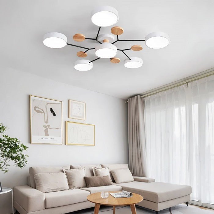 Scandinavische Plafondlamp – Vertakt Design, Elegant en Duurzaam met LED-technologie