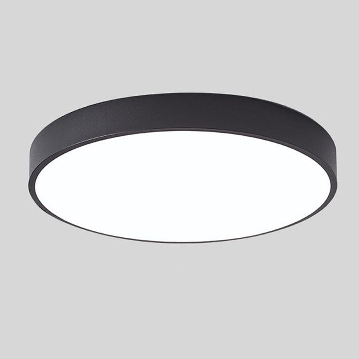 Scandinavische LED-plafondlamp in macaronvorm met houtaccent voor woonkamer of slaapkamer
