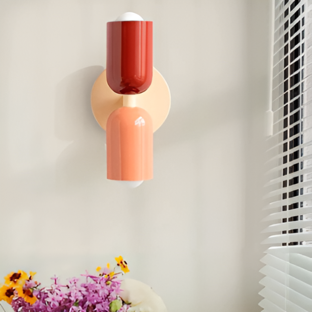 Vaste LED-wandlamp, eigentijds ontwerp met dubbelzijdige gloed