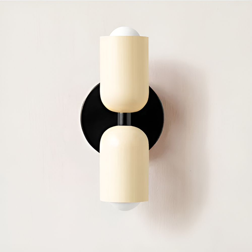 Vaste LED-wandlamp, eigentijds ontwerp met dubbelzijdige gloed