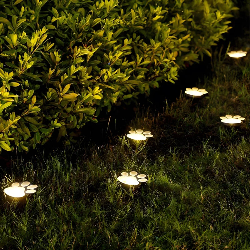 Dierenpootpadverlichting, milieuvriendelijke solar-tuindecoratie