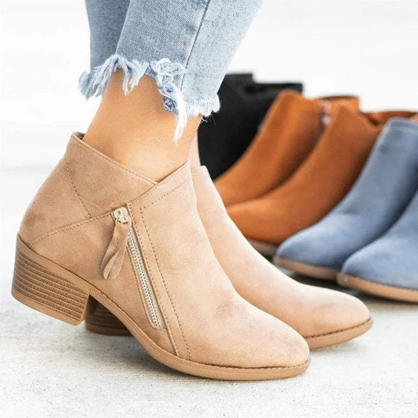 Orthopedische Leren Enkellaarzen - Comfort en Stijl voor Vrouwen