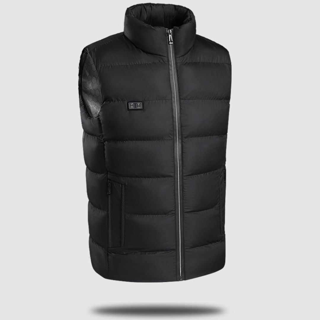 Oplaadbare verwarmde bodywarmer, verstelbaar unisex