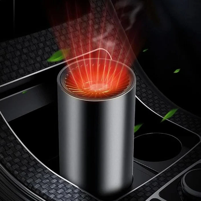 Bekervormige autokachel 12V 150W met 360° draaibare kop