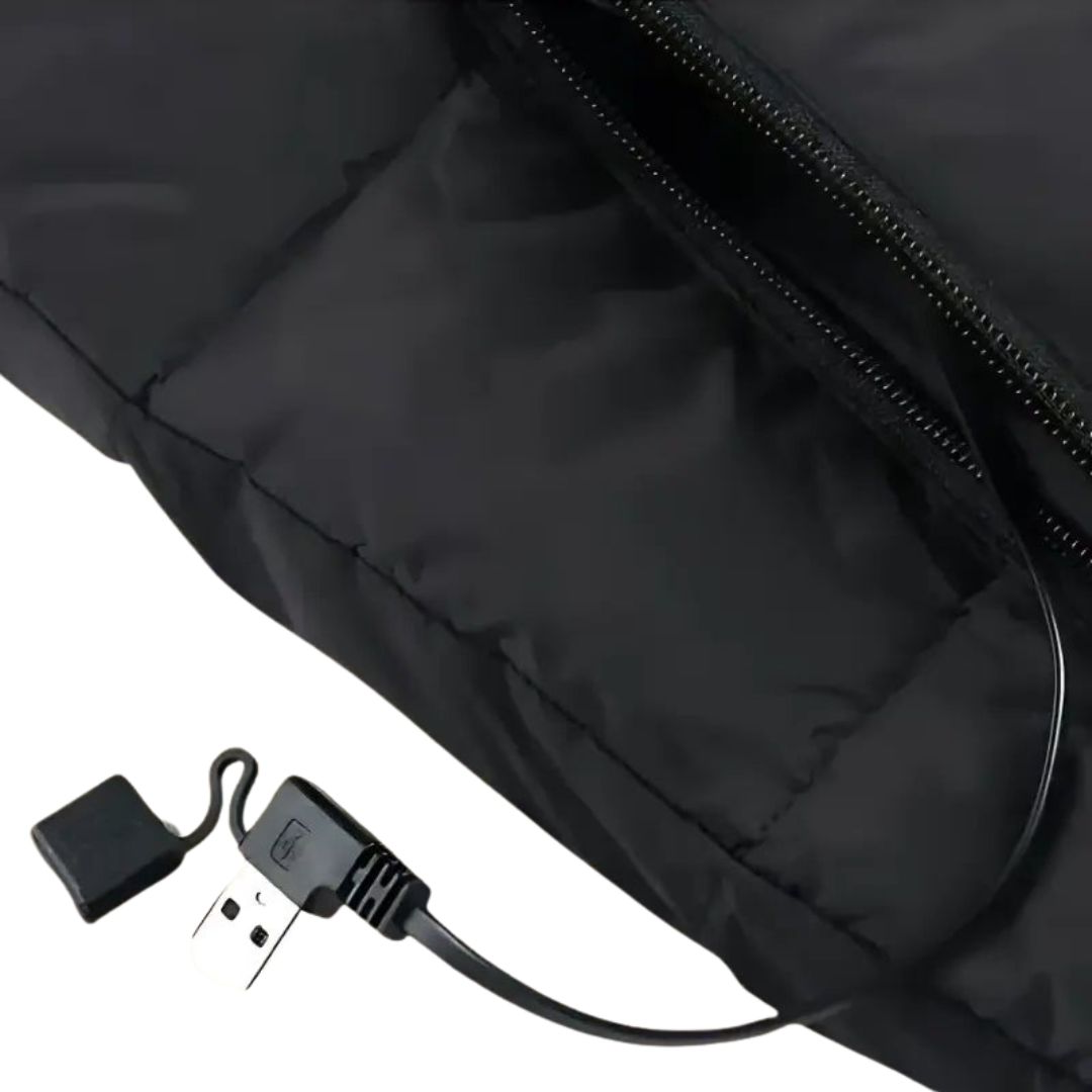 Verwarmde bodywarmer voor dames lichtgewicht elektrisch vest met instelbare warmtestanden