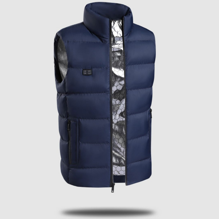 Oplaadbare verwarmde bodywarmer, verstelbaar unisex