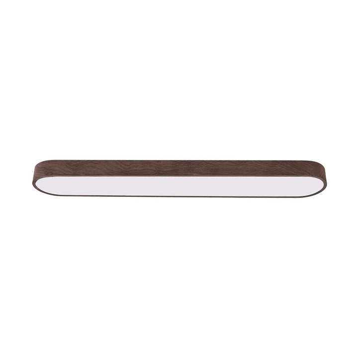 Ovale LED Plafondlamp Nordic Glow met Houten Accent