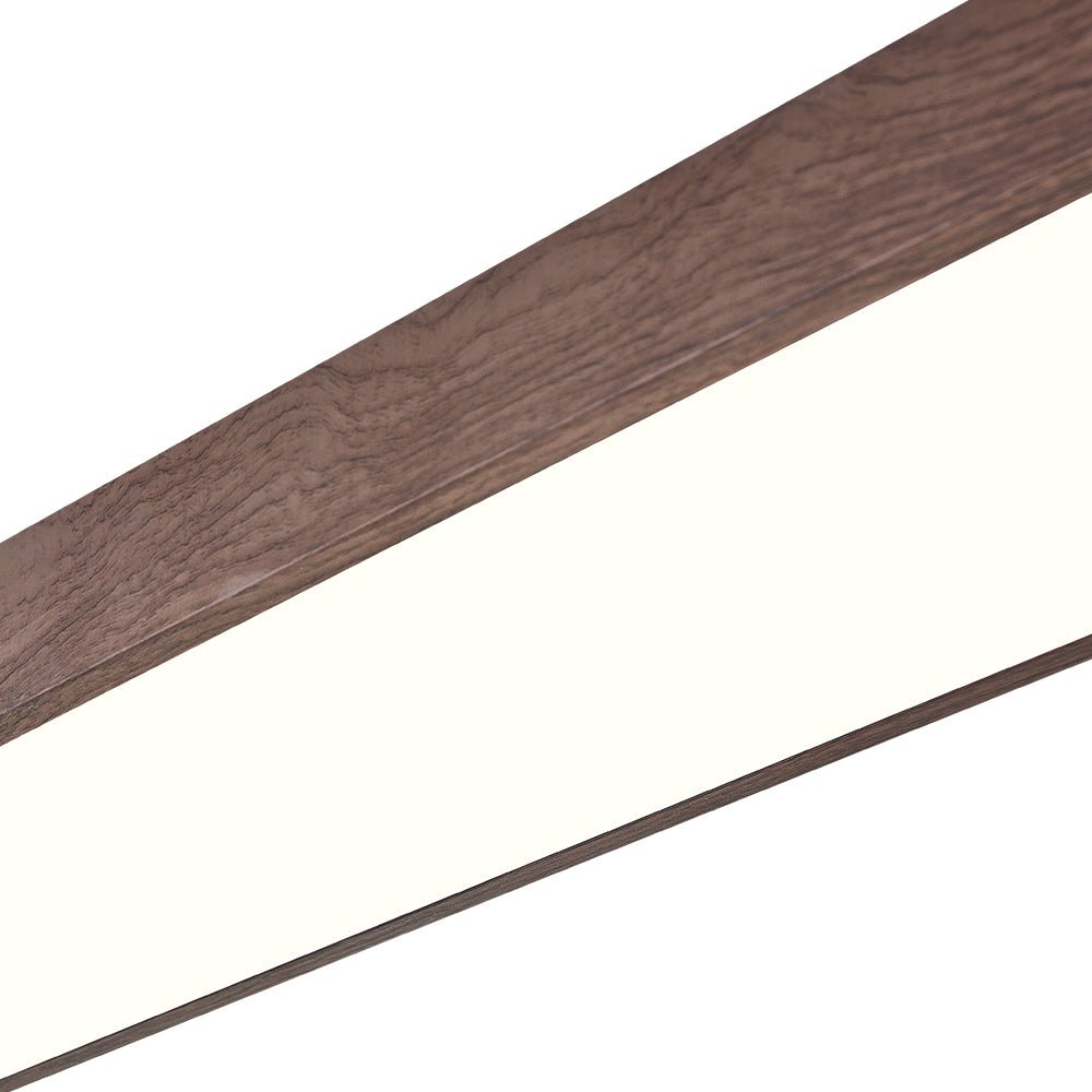 Ovale LED Plafondlamp Nordic Glow met Houten Accent
