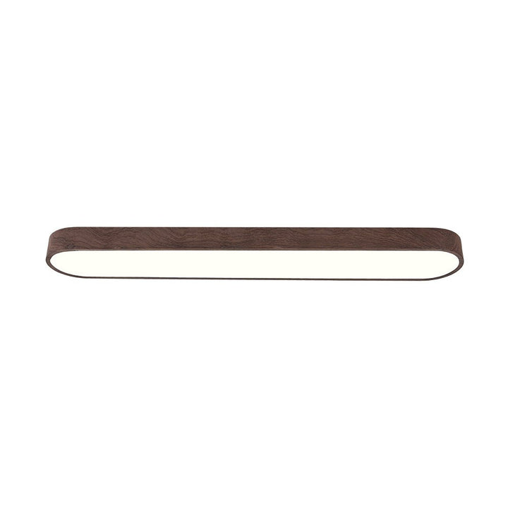 Ovale LED Plafondlamp Nordic Glow met Houten Accent