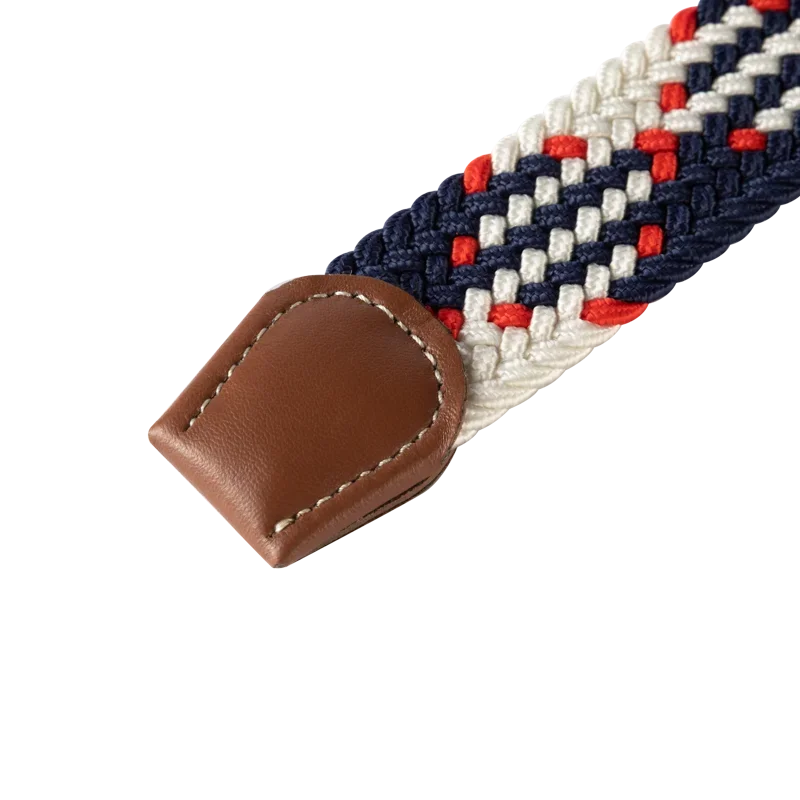 Elastische Lederen Riem met Stijlvolle Gesp