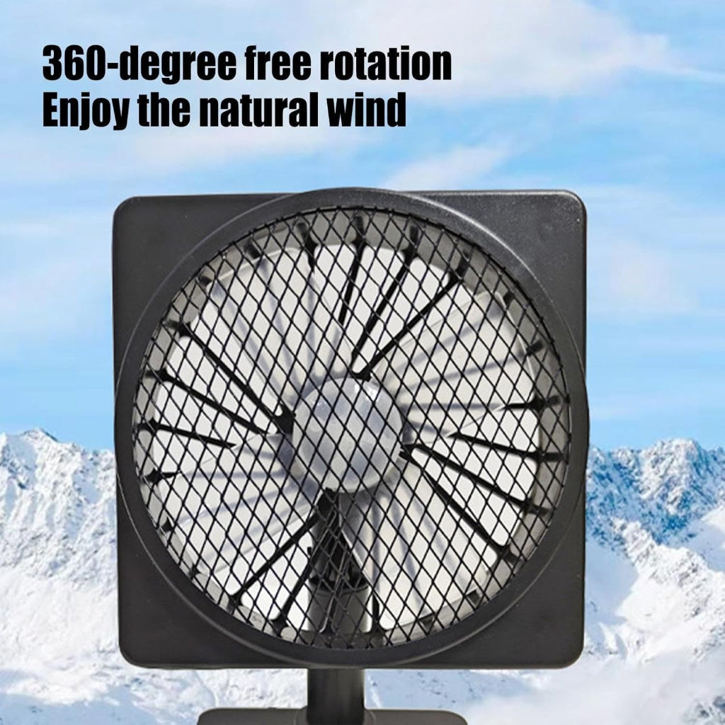 Draagbare voertuigventilator met USB-voeding en 360° draaibaar