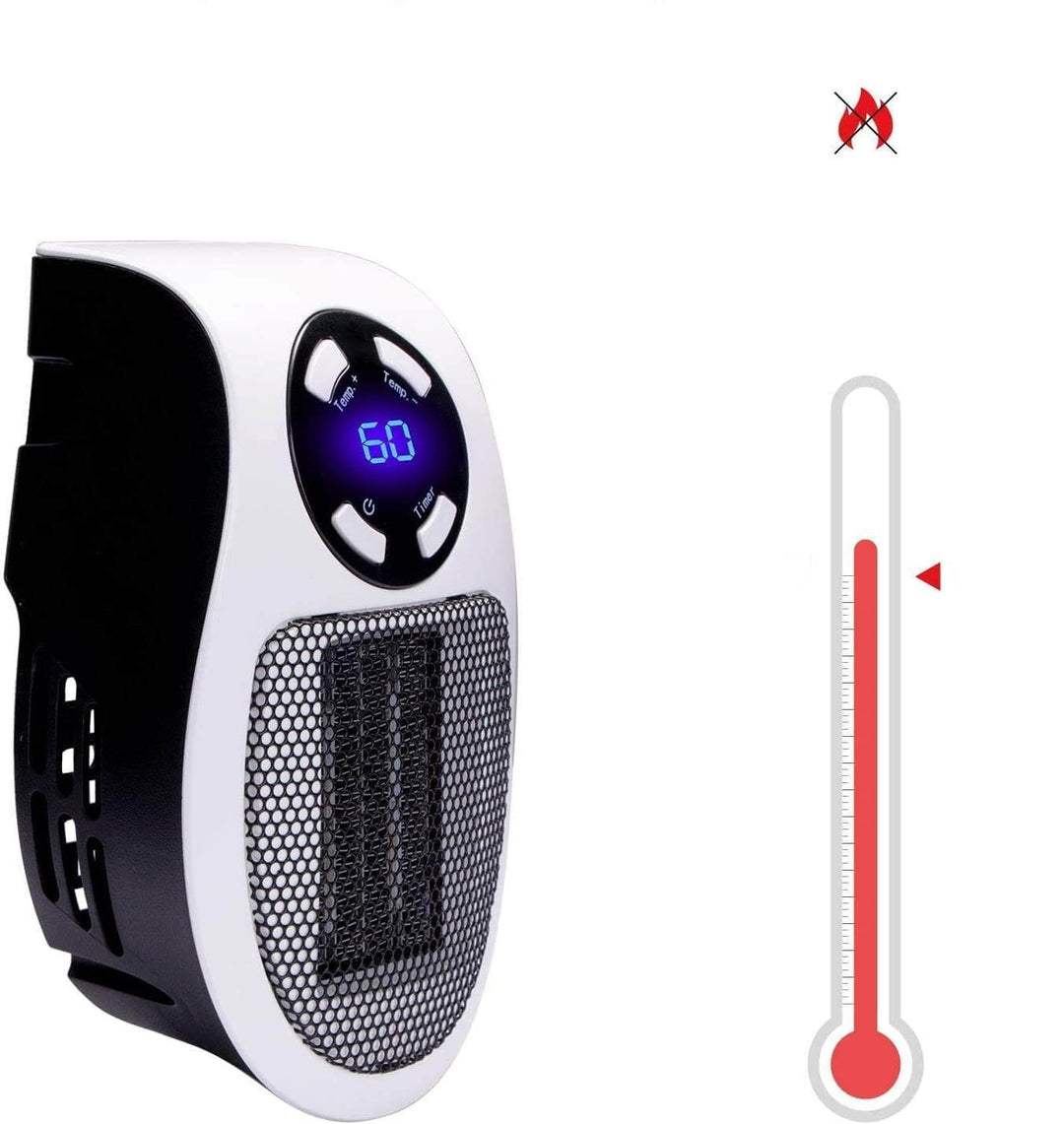 Draagbare kachel 500 W met thermostaat 15–32 °C